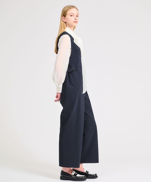 ESTNATION（エストネーション）の「ESTNATION / Vネックオールインワン（ワンピース・レディース・ベージュ/ネイビー・36/38）」の13枚目の写真