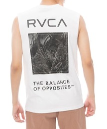 RVCA | RVCA メンズ PALM BOX TT タンクトップ 【2025年春夏モデル】/ルーカバックプリントカットオフタンクトップ(タンクトップ)