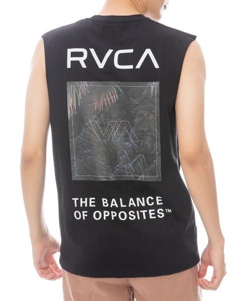 RVCA(ルーカ)の「RVCA メンズ PALM BOX TT タンクトップ 【2025年春夏モデル】/ルーカバックプリントカットオフタンクトップ(タンクトップ・メンズ・ブラック/ブラック系その他/ホワイト/グリーン系その他/ベージュ・SMALL/MEDIUM/LARGE/X-LARGE)」の3枚目の写真
