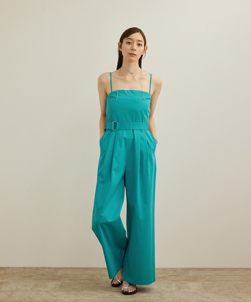 ROPE'(ロペ)の「コットンサテンオールインワン/洗える(つなぎ/オールインワン・レディース・ネイビー/ターコイズブルー・FREE)」の12枚目の写真