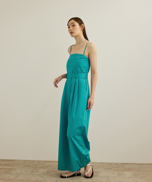 ROPE'(ロペ)の「コットンサテンオールインワン/洗える(つなぎ/オールインワン・レディース・ネイビー/ターコイズブルー・FREE)」の13枚目の写真