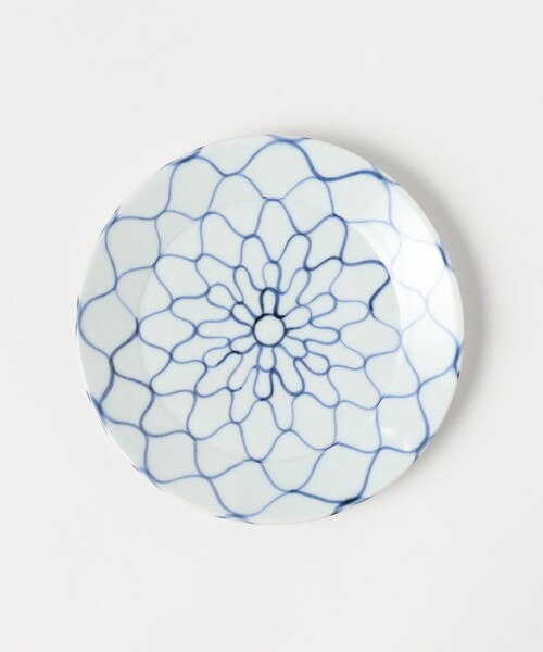 九州のうつわ展】祐工窯 / 阿部眞士 染付網文 6寸皿（食器）｜fennica