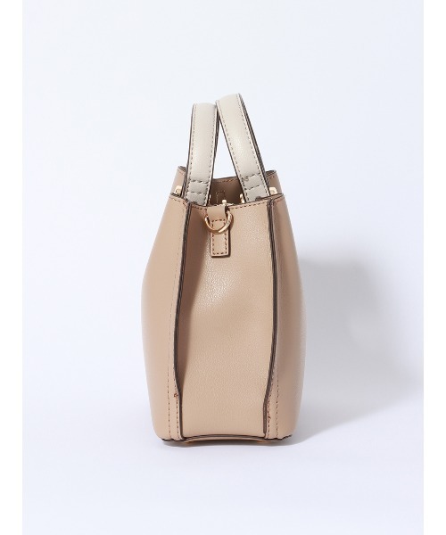 SUIT SQUARE（スーツスクエア）の「ハンドバッグ フェイクレザー（ハンドバッグ・レディース・ベージュ/グリーン/グレイッシュベージュ/ブラック・F）」の7枚目の写真