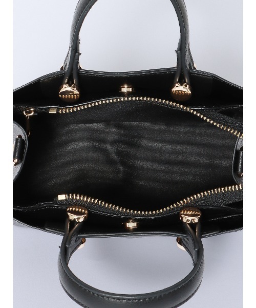 SUIT SQUARE（スーツスクエア）の「ハンドバッグ フェイクレザー（ハンドバッグ・レディース・ベージュ/グリーン/グレイッシュベージュ/ブラック・F）」の22枚目の写真