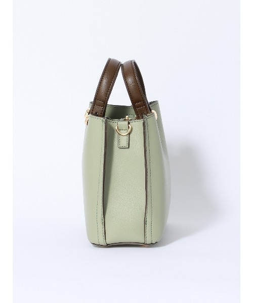 SUIT SQUARE（スーツスクエア）の「ハンドバッグ フェイクレザー（ハンドバッグ・レディース・ベージュ/グリーン/グレイッシュベージュ/ブラック・F）」の19枚目の写真