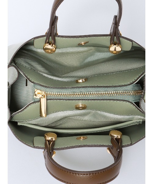 SUIT SQUARE（スーツスクエア）の「ハンドバッグ フェイクレザー（ハンドバッグ・レディース・ベージュ/グリーン/グレイッシュベージュ/ブラック・F）」の15枚目の写真