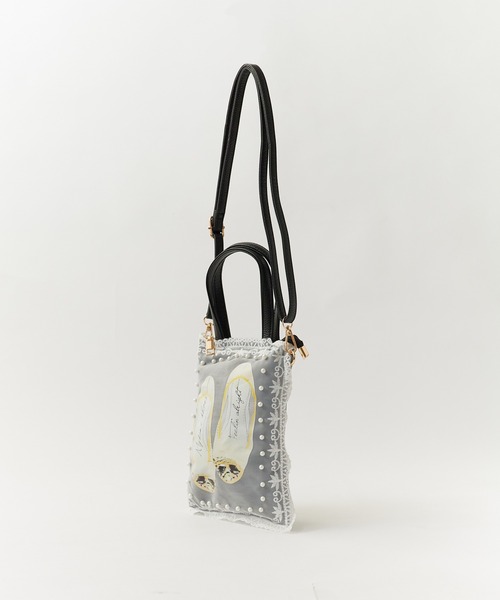 ROOPTOKYO(ループトウキョウ)の「2WAY Graphic Girly Shoulder Bag / グラフィック ガーリー スクエアショルダーバッグ 秋物 秋服 2026年秋冬(ショルダーバッグ・レディース・ホワイト系5/ホワイト系3/ホワイト系6/ホワイト系4/ホワイト系2/ホワイト系1・FREE)」の15枚目の写真