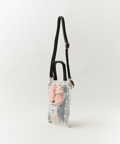 ROOPTOKYO(ループトウキョウ)の「2WAY Graphic Girly Shoulder Bag / グラフィック ガーリー スクエアショルダーバッグ 秋物 秋服 2026年秋冬(ショルダーバッグ・レディース・ホワイト系5/ホワイト系3/ホワイト系6/ホワイト系4/ホワイト系2/ホワイト系1・FREE)」の17枚目の写真