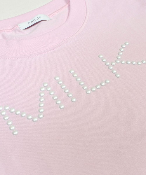 MILK(ミルク)の「Pearl ロゴ Tシャツ(Tシャツ/カットソー・レディース・A/B/C/D・FREE)」の9枚目の写真
