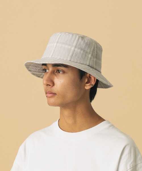 XLARGE（エクストララージ）の「PLAID BUCKET HAT（ハット・メンズ・ネイビー/グレー・M/L）」の10枚目の写真