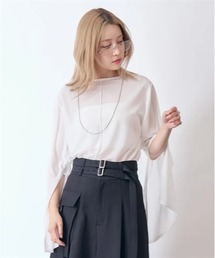 axes femme | スリット袖シアートップス(Tシャツ/カットソー)
