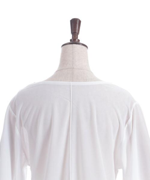 axes femme(アクシーズファム)の「スリット袖シアートップス(Tシャツ/カットソー・レディース・ブラック/サックスブルー/ホワイト・FREE)」の18枚目の写真