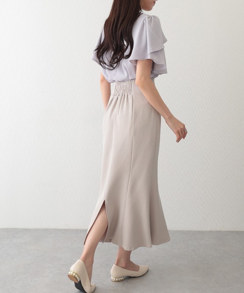classicalelf スカート 美ライン。カットジョーゼットハイ