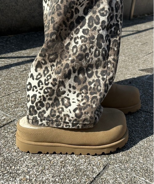 Chikashitsu +（チカシツプラス）の「【Chikashitsu +】leopard wide cotton pants (2color) / 【チカシツプラス】レオパードコットンワイドパンツデニムパンツ（デニムパンツ・メンズ・ブラウン/ベージュ・S/M/L）」の14枚目の写真