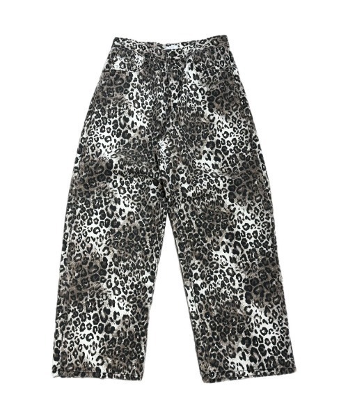 Chikashitsu +（チカシツプラス）の「【Chikashitsu +】leopard wide cotton pants (2color) / 【チカシツプラス】レオパードコットンワイドパンツデニムパンツ（デニムパンツ・メンズ・ブラウン/ベージュ・S/M/L）」の19枚目の写真