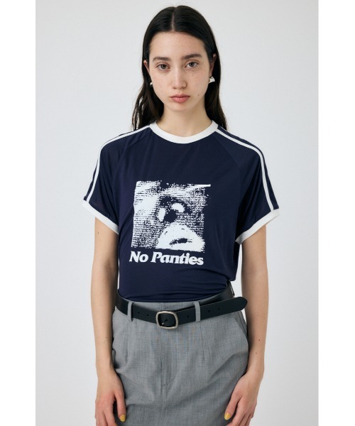 tシャツ PU SHEER TINY Tシャツ レディース PU SHEER TINY Tシャツ（Tシャツ/カットソー）｜MOUSSY