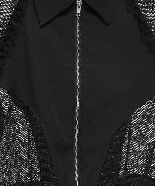 HARE（ハレ）の「ラメメッシュフリルブルゾン(HARE)（ブルゾン）」 - WEAR