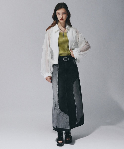 HARE（ハレ）の「ラメメッシュフリルブルゾン(HARE)（ブルゾン）」 - WEAR
