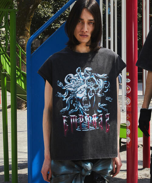 DankeSchon／ダンケシェーン／GRADATION CHEMICAL TEE BAKERSFI セール】DankeSchon/ダンケシェーン/GRADATION CHEMICAL S/S TEE