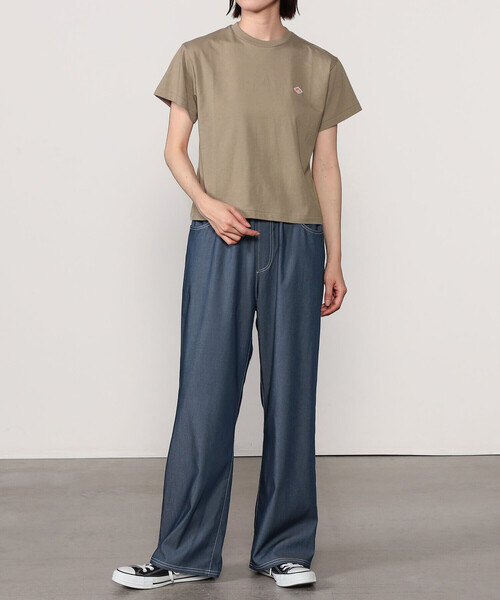 DANTON（ダントン）の「DANTON | クルーネック ショートTシャツ SOLID WOMEN（Tシャツ/カットソー・レディース・ブラウン系その他/ピンク/グリーン系その他/ホワイト・S/M）」の5枚目の写真