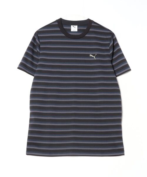 PUMA(プーマ)の「プーマ PUMA SUMMER SS ストライプ Tシャツ_(Tシャツ/カットソー・メンズ・ブラック/ホワイト/オレンジ・S/M/L/LL/3L)」の3枚目の写真