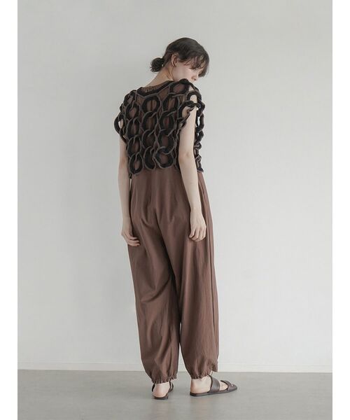 FIKA.（フィーカ）の「Cutwork embroidery overalls（つなぎ/オールインワン・レディース・ブラック/ブラウン・MEDIUM）」の19枚目の写真