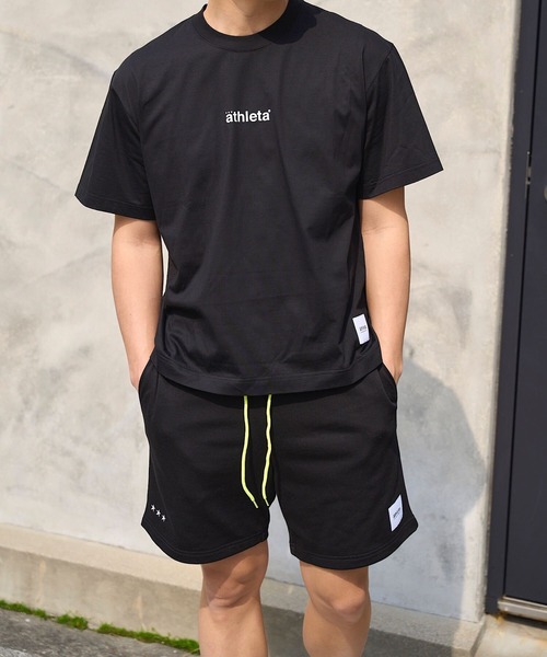 ATHLETA（アスレタ）の「［ athleta ］スウェットショートパンツ（スウェットパンツ・レディース・ブラック/杢グレー・L/M）」の13枚目の写真