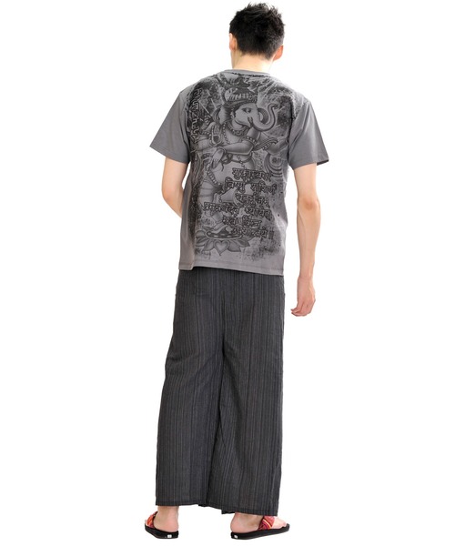 MARAI(マーライ)の「タイパンツ アジアンエスニック 袴パンツ ワイドパンツ(その他パンツ・メンズ・ブラウン/レッド/ブラック/パープル/ワイン系/グリーン・FREE)」の8枚目の写真