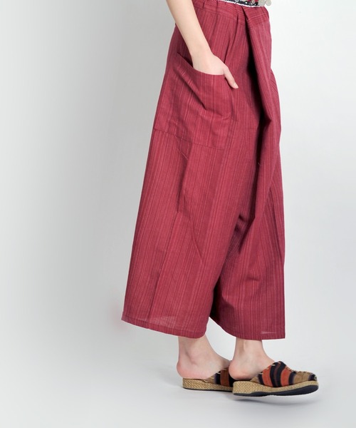 MARAI(マーライ)の「タイパンツ アジアンエスニック 袴パンツ ワイドパンツ(その他パンツ・メンズ・ブラウン/レッド/ブラック/パープル/ワイン系/グリーン・FREE)」の16枚目の写真