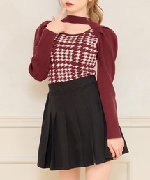 プリーツミニスカート