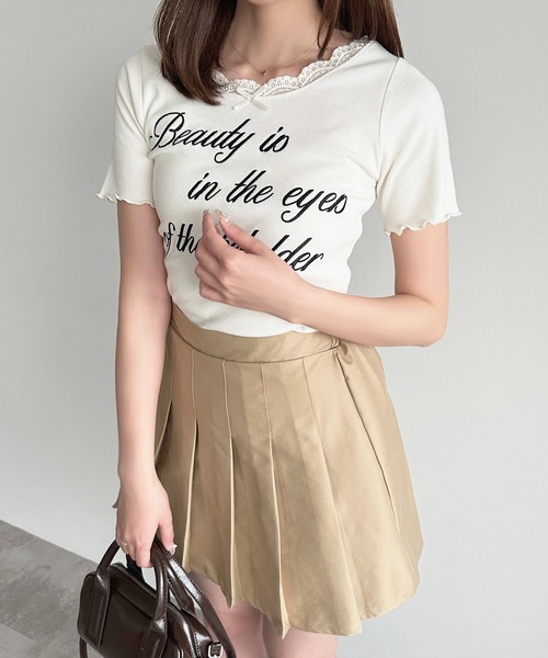apres jour(アプレジュール)の「プリーツミニスカート(スカート・レディース・ベージュ/ブラック/グレー・X-LARGE/フリー)」の12枚目の写真