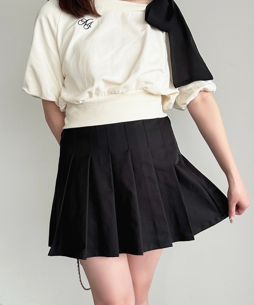 apres jour(アプレジュール)の「プリーツミニスカート(スカート・レディース・ベージュ/ブラック/グレー・X-LARGE/フリー)」の16枚目の写真