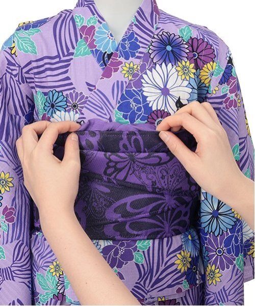ANNA SUI mini ストライプローズ浴衣　130 値下 アナスイミニ【新品タグ付き】ストライプローズ 浴衣 130