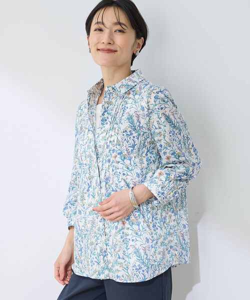 DECOY SINCE 1981(デコイシンスイチキュウハチイチ)の「2025春夏【リバティシリーズ】ピンタックブラウス(シャツ/ブラウス・レディース・ピンク/ブルー・15号/11号/9号/13号)」の19枚目の写真