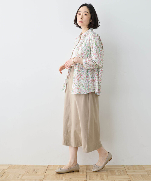 セール】2025春夏【リバティシリーズ】ピンタックブラウス（シャツ