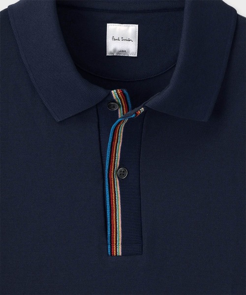 Paul Smith（ポールスミス）の「シグネチャーストライプ ポロシャツ / 153562 958PP（ポロシャツ・メンズ・ダークオリーブ/ネイビー/ブルー・LARGE/XX-LARGE/X-LARGE/MEDIUM/SMALL）」の8枚目の写真