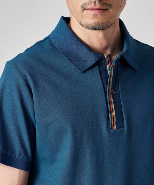 シグネチャーストライプ ポロシャツ / 153562 958PP（ポロシャツ