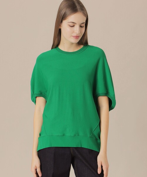MACKINTOSH LONDON(マッキントッシュ ロンドン)の「【WEB・一部店舗限定】レーヨンストレッチプルオーバー(ニット/セーター・レディース・グリーン系その他4/オフホワイト/ブラック・38)」の1枚目の写真