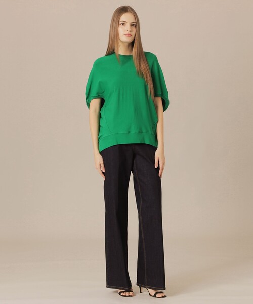 MACKINTOSH LONDON(マッキントッシュ ロンドン)の「【WEB・一部店舗限定】レーヨンストレッチプルオーバー(ニット/セーター・レディース・グリーン系その他4/オフホワイト/ブラック・38)」の11枚目の写真