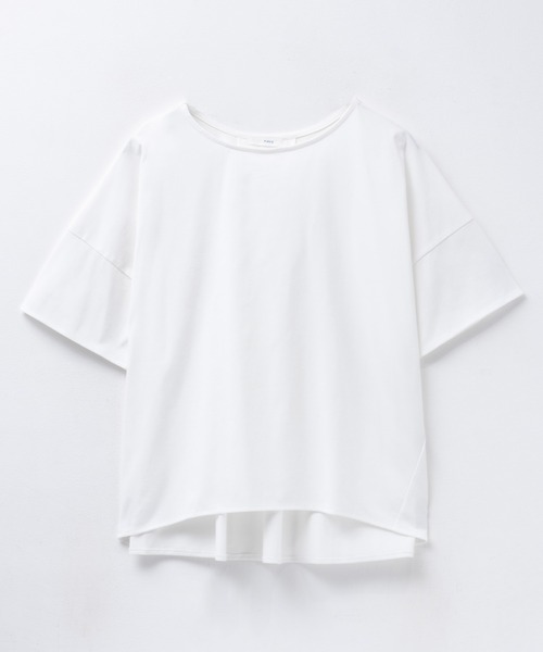 NAVY（ネイビー）の「nAvy SARARI 切替ワイドプルオーバー（Tシャツ/カットソー・レディース・モカ/チャコールグレー/オフホワイト・M/L）」の9枚目の写真