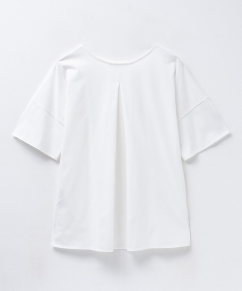 NAVY（ネイビー）の「nAvy SARARI 切替ワイドプルオーバー（Tシャツ/カットソー・レディース・モカ/チャコールグレー/オフホワイト・M/L）」の8枚目の写真