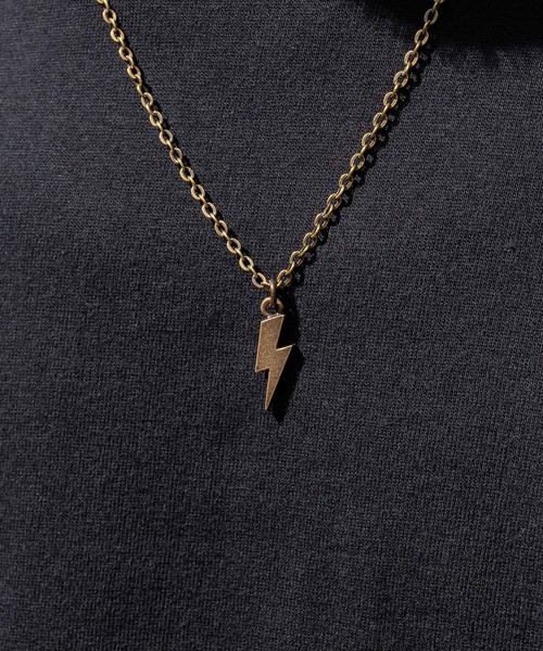 Subciety（サブサエティ）の「Metal necklace-thunder-（ネックレス・メンズ・アンティークシルバー/アンティークゴールド・FREE）」の2枚目の写真
