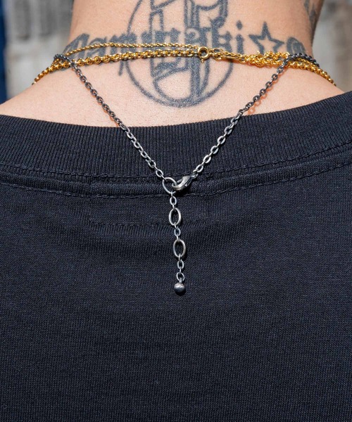 Subciety（サブサエティ）の「Metal necklace-thunder-（ネックレス・メンズ・アンティークシルバー/アンティークゴールド・FREE）」の3枚目の写真