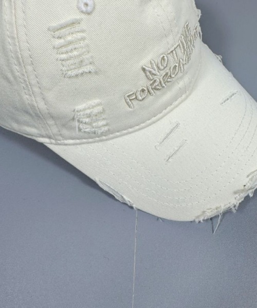 FreeZone（フリーゾーン）の「ダメージ加工キャップ（キャップ・メンズ・ホワイト/ブラック/ネイビー/ブラウン/グレー/レッド・F）」の22枚目の写真