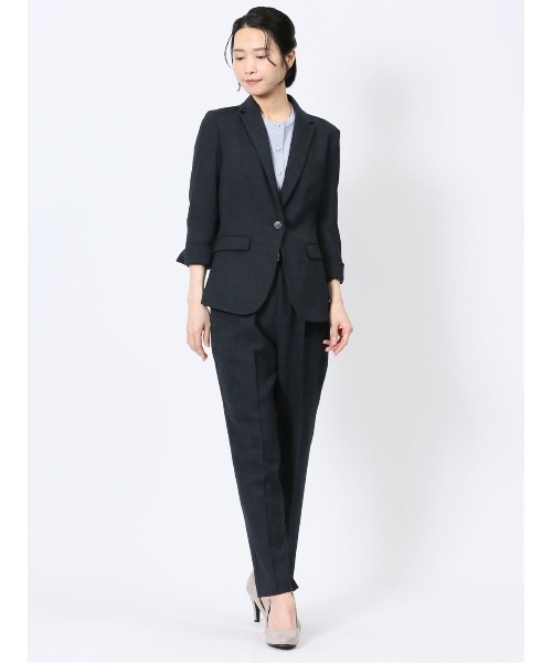 m．f．エディトリアル（m．f．editorial）/【ストレッチ ウォッシャブル UV】m．f．エディトリアル 1釦7分袖ジャケット＋テーパードパ… セール】【ストレッチ ウォッシャブル UV】m.f.エディトリアル