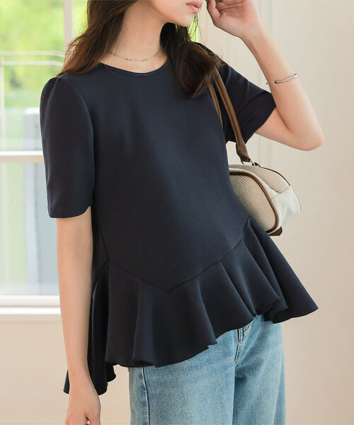 アシンメトリーペプラムトップス birthdaybash SALLY VELOR ASYMMETRY PEPLUM TOPS - BIRTHDAY BASH