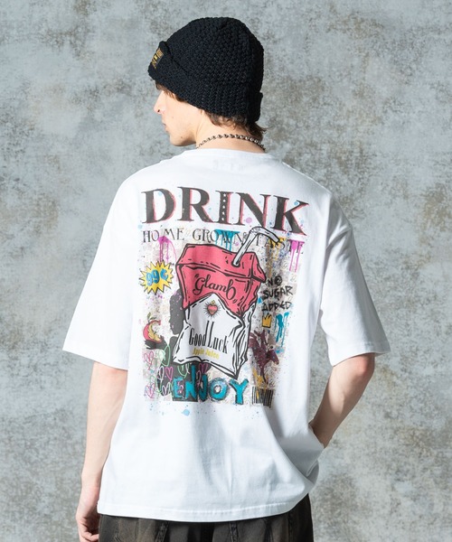 glamb（グラム）の「Good Luck T-shirt III / グッドラックＴシャツIII（Tシャツ/カットソー・メンズ・ブラック/ホワイト・S/M/L）」の2枚目の写真