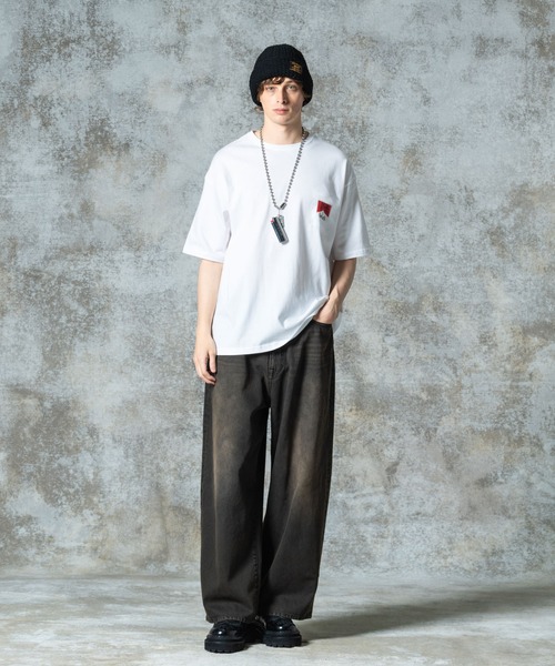 glamb（グラム）の「Good Luck T-shirt III / グッドラックＴシャツIII（Tシャツ/カットソー・メンズ・ブラック/ホワイト・S/M/L）」の9枚目の写真