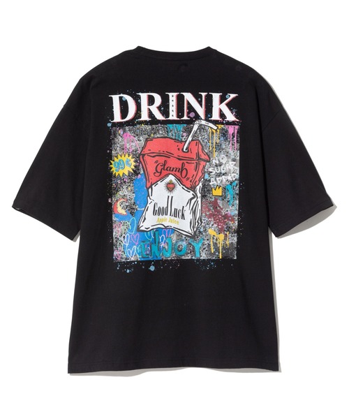 glamb（グラム）の「Good Luck T-shirt III / グッドラックＴシャツIII（Tシャツ/カットソー・メンズ・ブラック/ホワイト・S/M/L）」の6枚目の写真