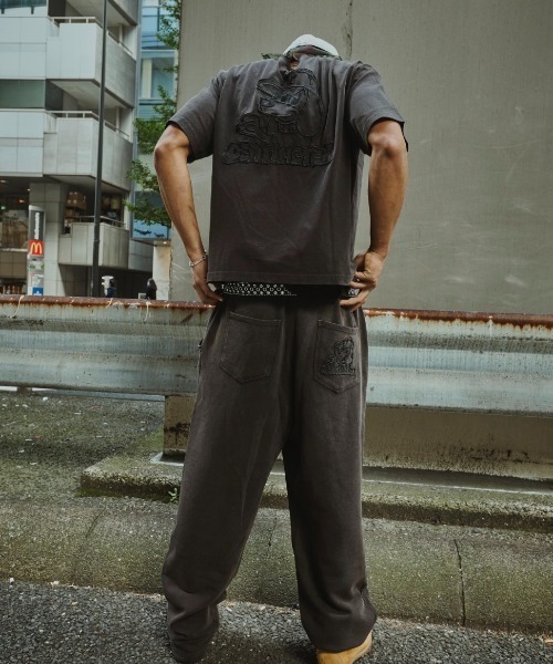 centimeter（センチメーター）の「Ruler powder sweat pants（スウェットパンツ・メンズ・グレー/ブラック・MEDIUM/X-LARGE/LARGE）」の8枚目の写真